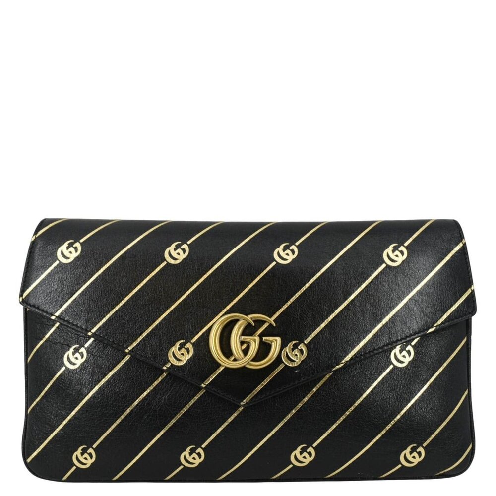 GUCCI  Thiara Medium Double Smooth Leather Satchel Bag White/Black 524822 - Picture 3 of 15